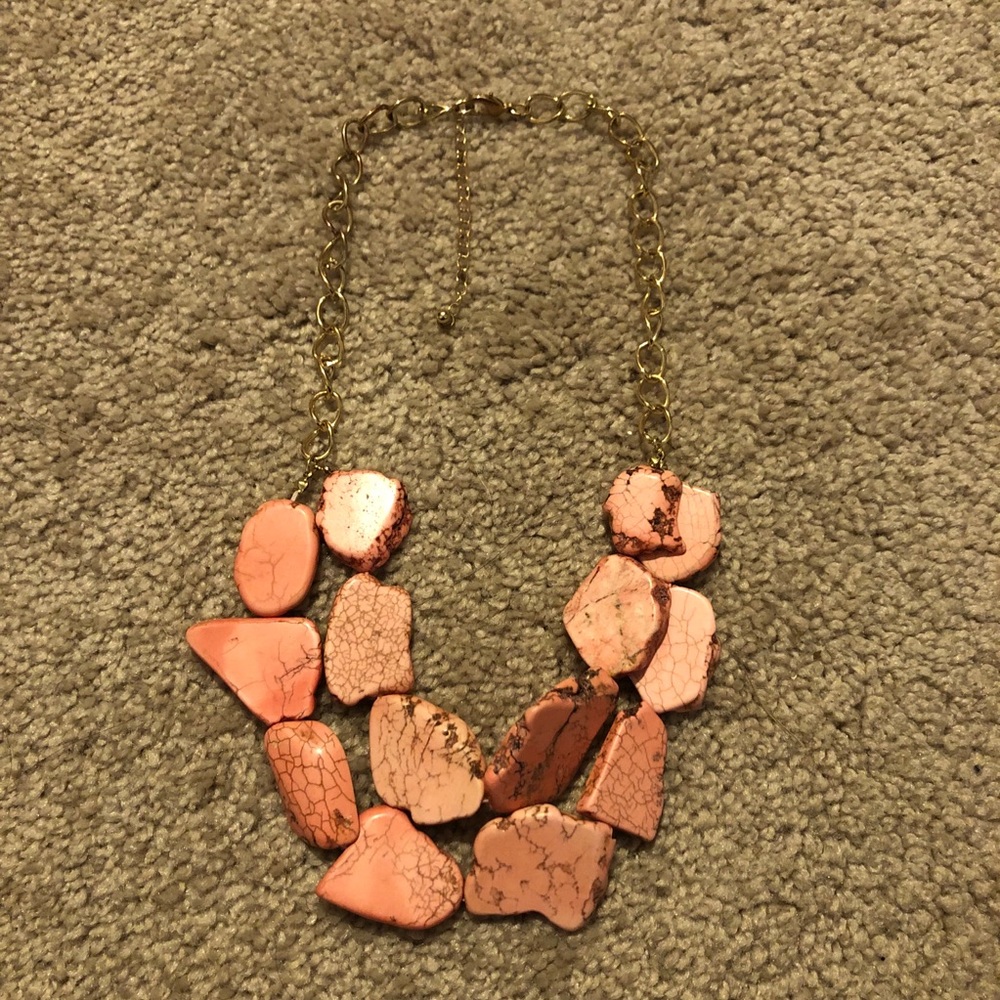Pink statement necklace